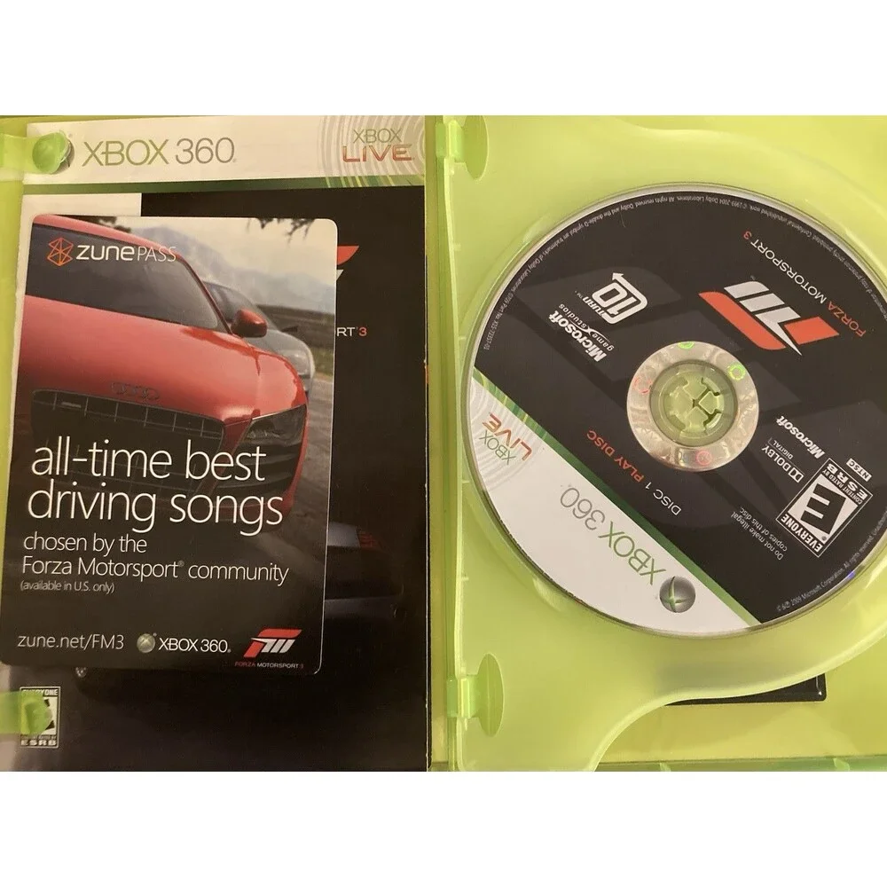 Forza Motorsport 3 Xbox 360 - Disc 1 & Disc 2 Content Install - Authentic